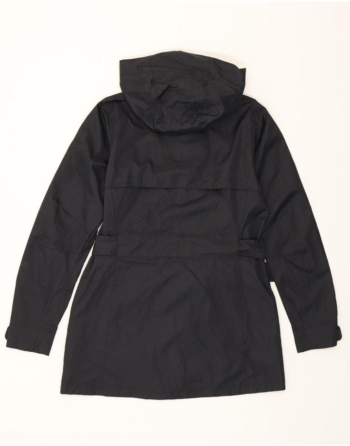 COLUMBIA Womens Omni-Shield Hooded Raincoat UK 12 Medium Black Nylon Vintage Columbia and Second-Hand Columbia from Messina Hembry 