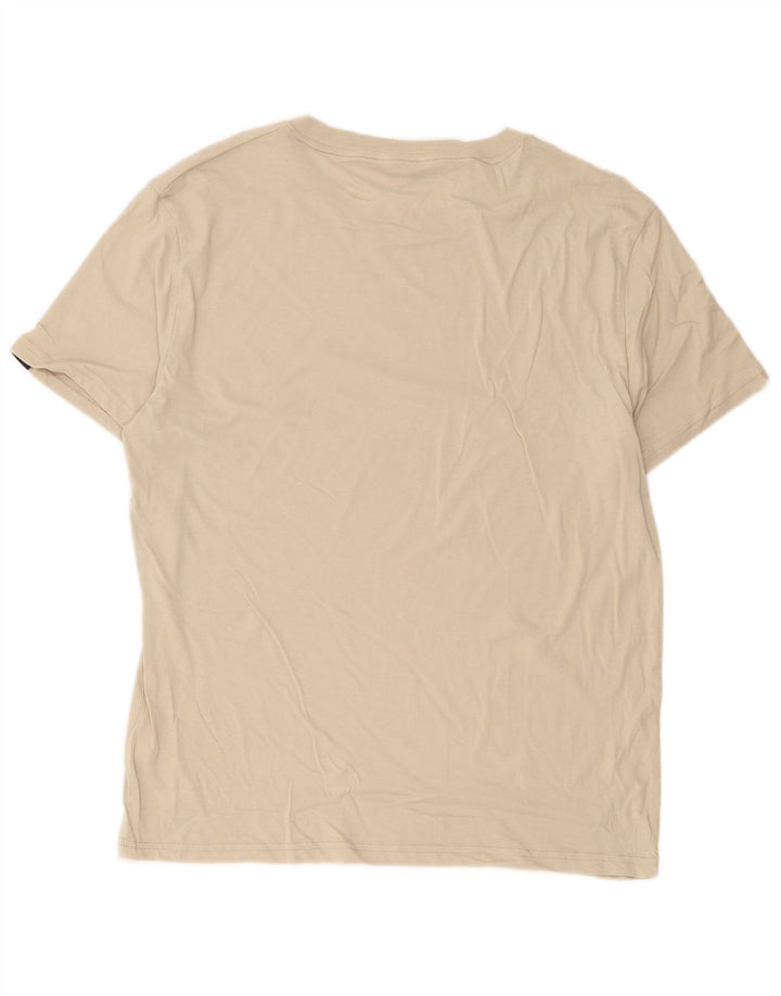 Calvin Klein Herren-T-Shirt mit Grafik, mittelbeige Baumwolle