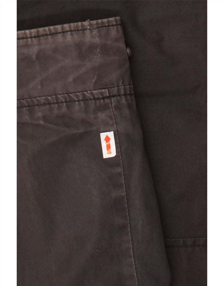 SUPERDRY Herren-Bomberjacke mit Grafik, UK 42, XL, schwarze Baumwolle