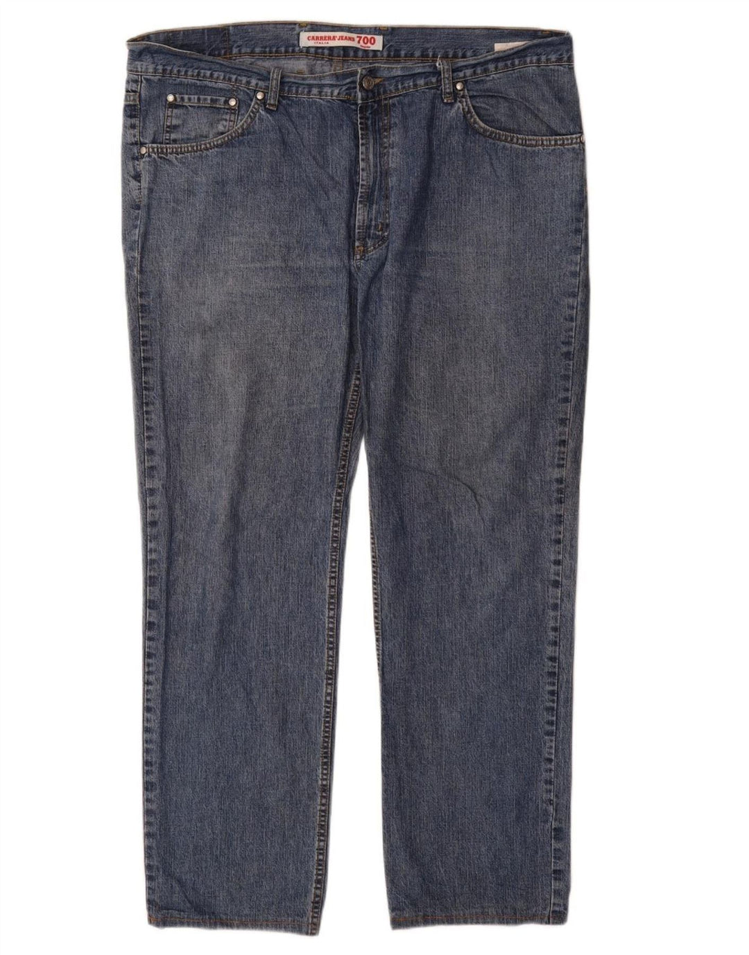 Carrera Herren Straight Jeans W42 L31 Blaue Baumwolle
