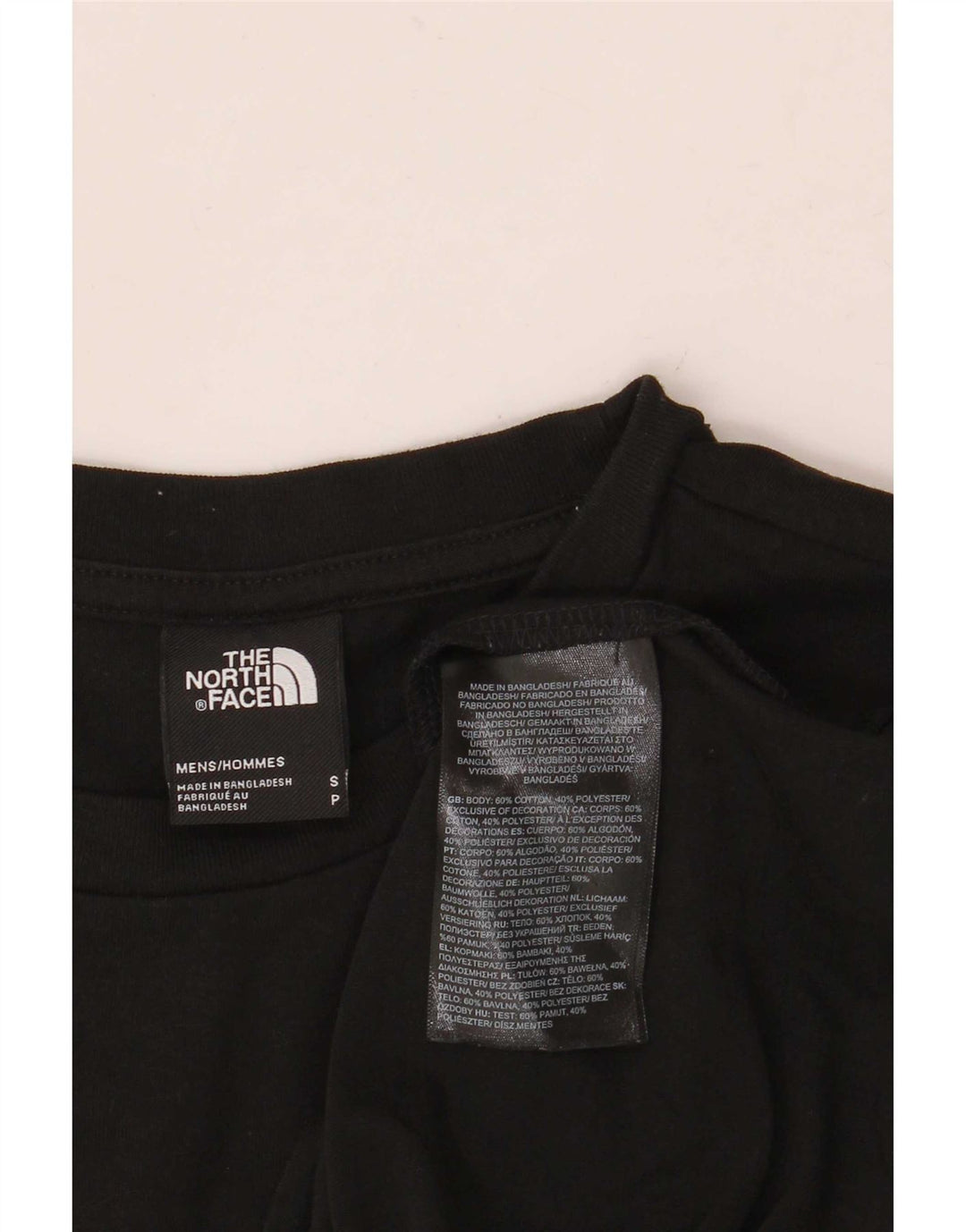 The North Face Herren T-Shirt Top Small Schwarz Baumwolle