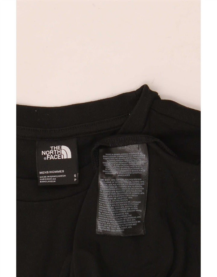 The North Face Herren T-Shirt Top Small Schwarz Baumwolle