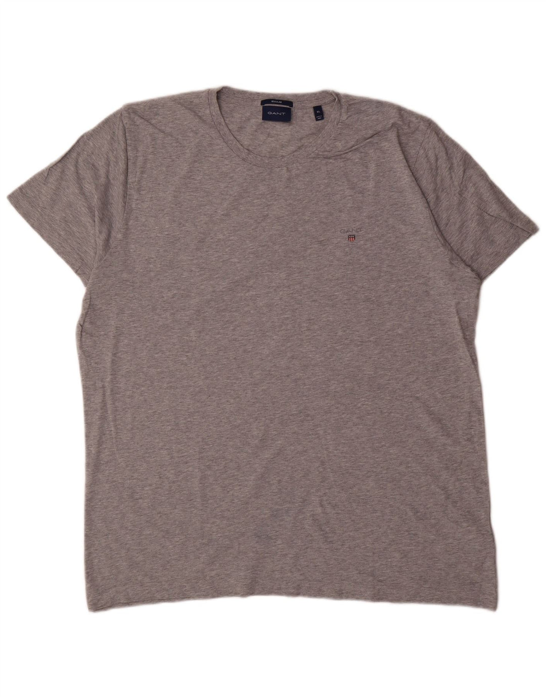 GANT Herren-T-Shirt mit normaler Passform, XL, graue Baumwolle
