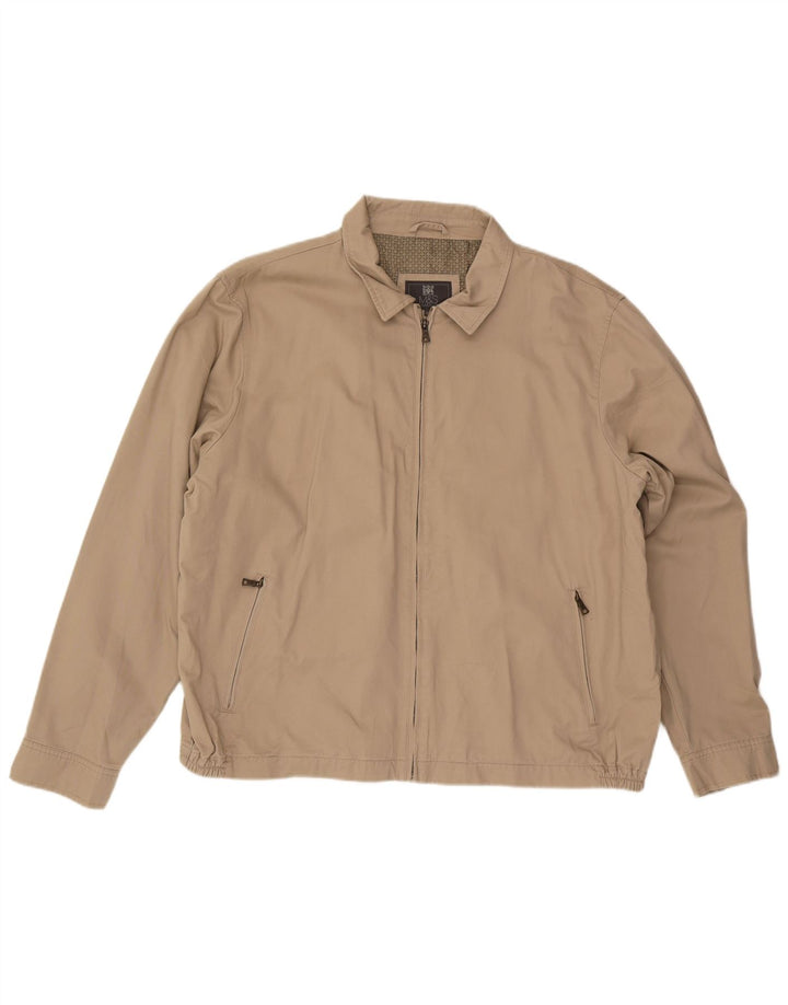 Marks & Spencer Herren Bomberjacke UK 44 2XL Beige Baumwolle