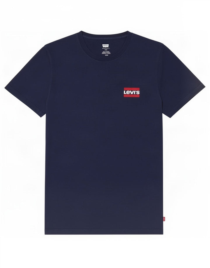 Levi's Slim T-Shirt-Oberteil für Herren aus Baumwolle in mittlerem Marineblau