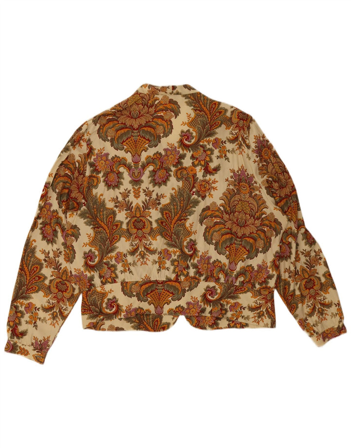 Lorena Damen Hemdbluse IT 54 2XL Beige Paisley