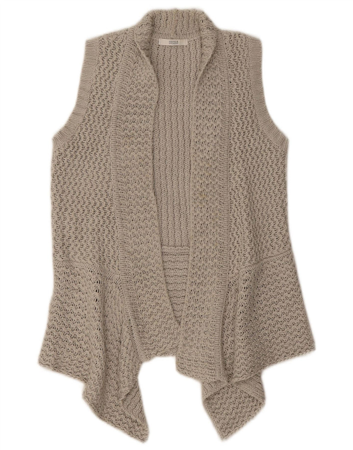 Marks & Spencer Damen-Strickjacke, ärmellos, offen, Gr. 10, Größe S, Grau