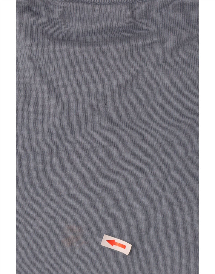 Marks & Spencer Herren-Pullover mit Rundhalsausschnitt, mittelblaue Baumwolle