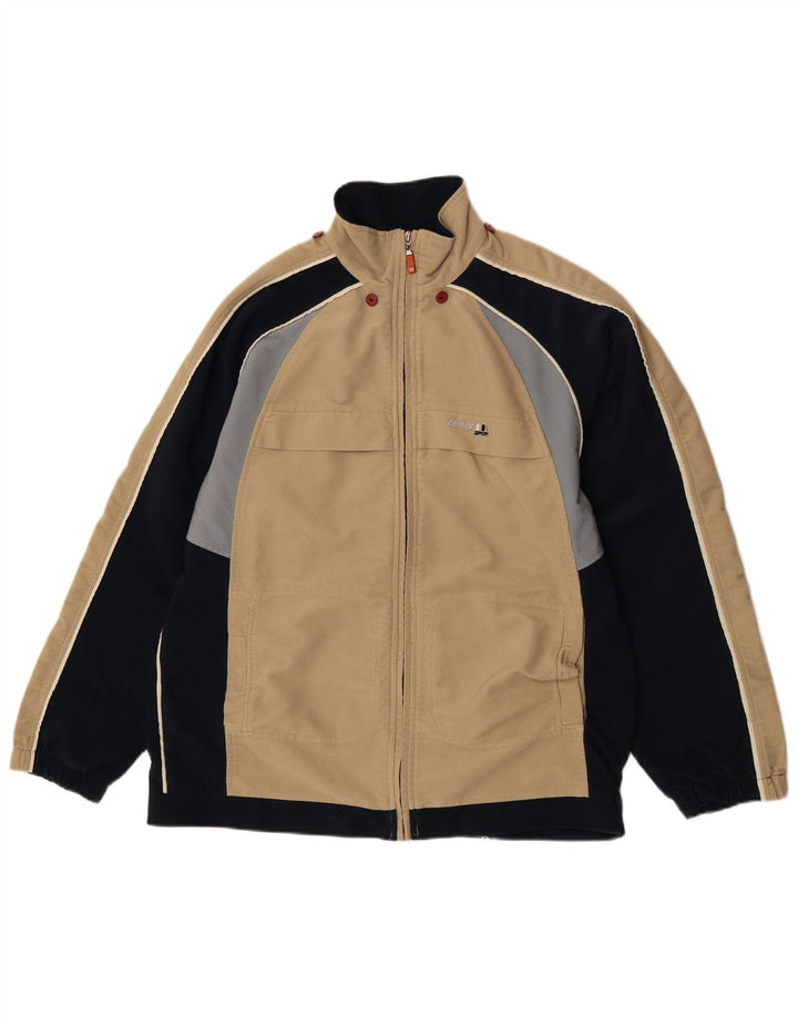 Brugi Herren Cordjacke UK 40 Large Beige Colourblock Polyester