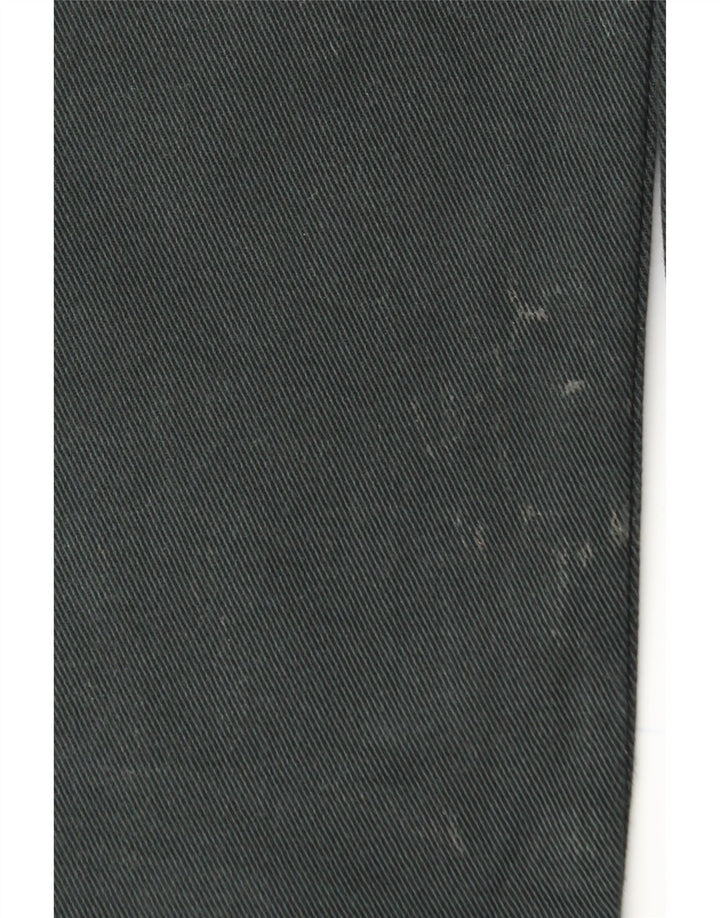 LEVI'S Herren 514 Straight Jeans W36 L32 Schwarze Baumwolle