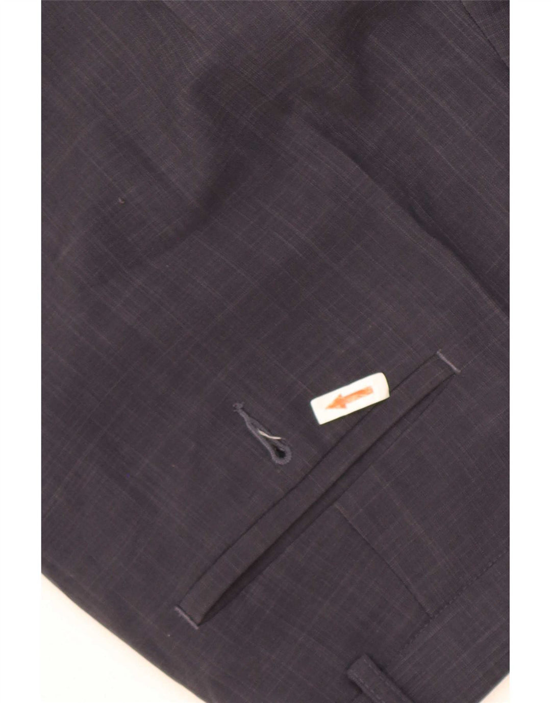 Gerade Herren-Anzughose von Marks & Spencer, W38, L33, marineblaues Polyester