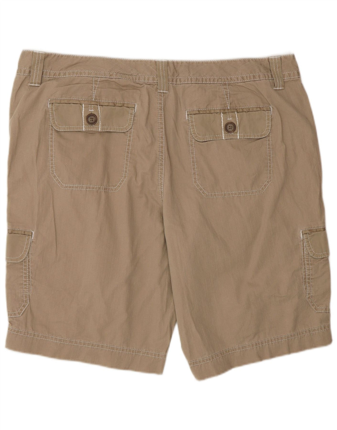 Eddie Bauer Damen Petite Cargo Shorts US 18 2XL W38 Beige Baumwolle