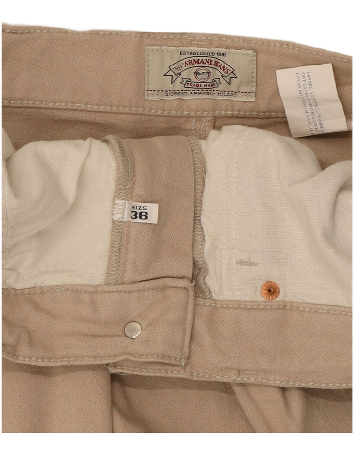 Armani Herren gerade Freizeithose W36 L27 Beige