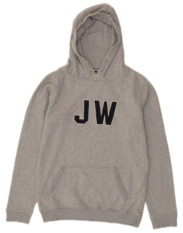 Jack Wills Kapuzenpullover mit Grafik für Jungen, 14–15 Jahre, graue Baumwolle