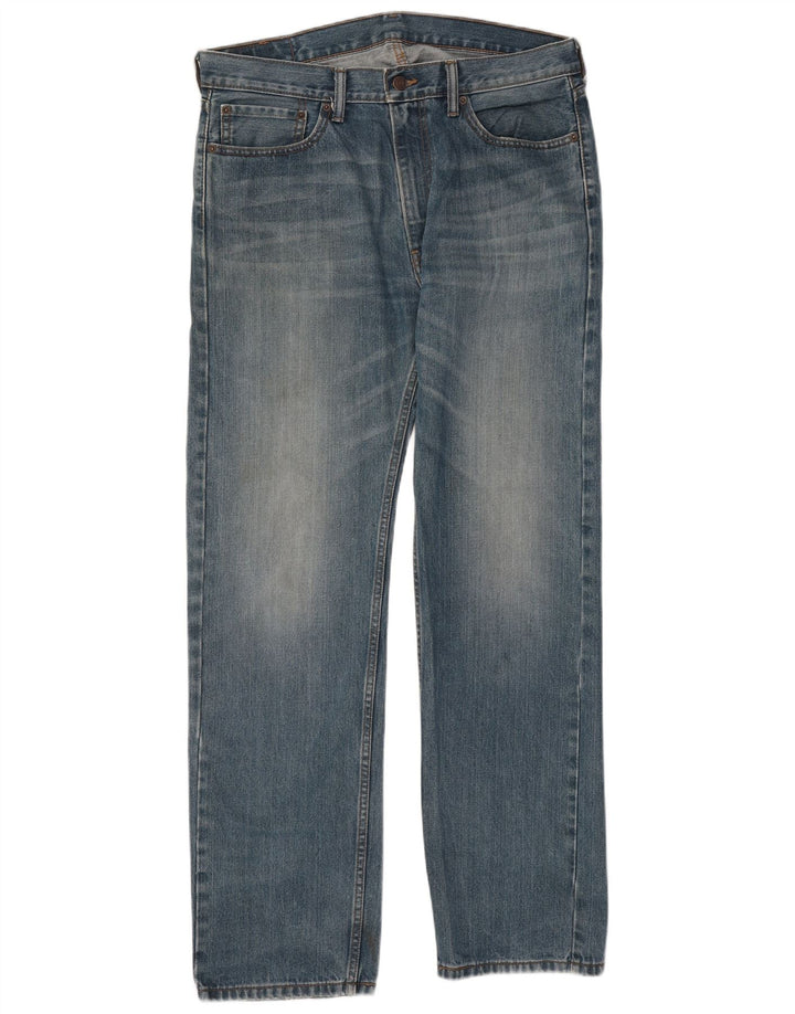 Levi's Herren 505 Straight Jeans W36 L34 Blaue Baumwolle