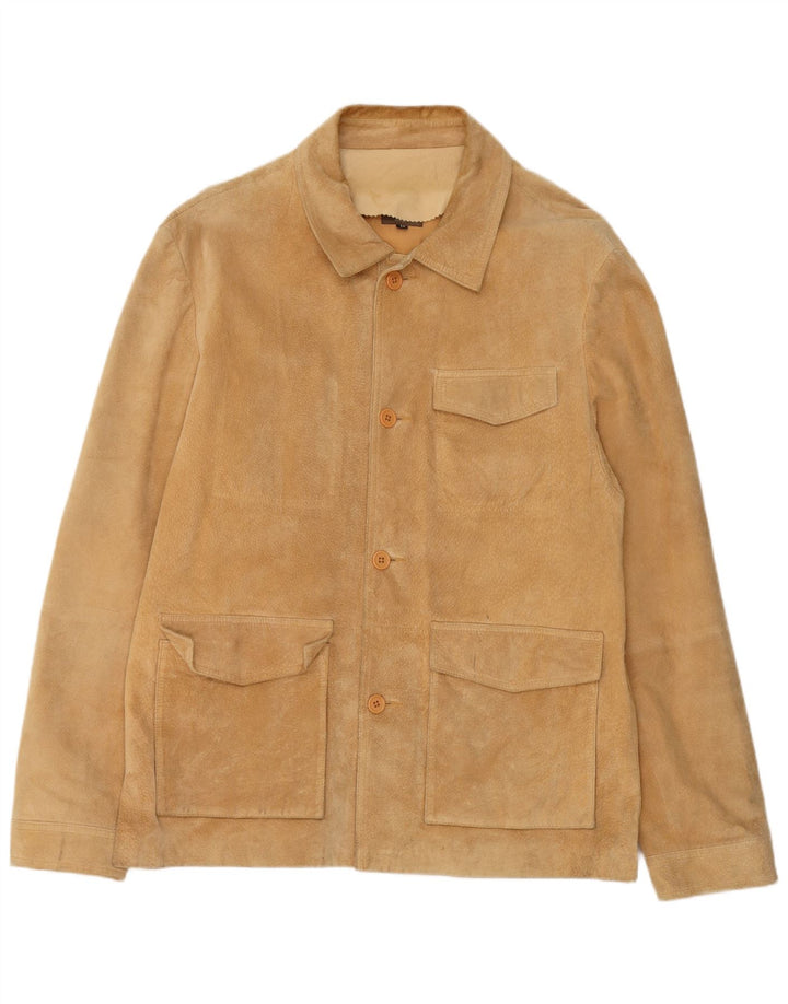 Conbipel Herren Wildlederjacke IT 56 2XL Beige Leder