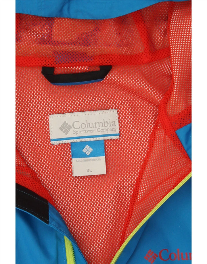 Columbia Damen-Regenjacke mit Kapuze, UK 18, XL, Blau, Polyester