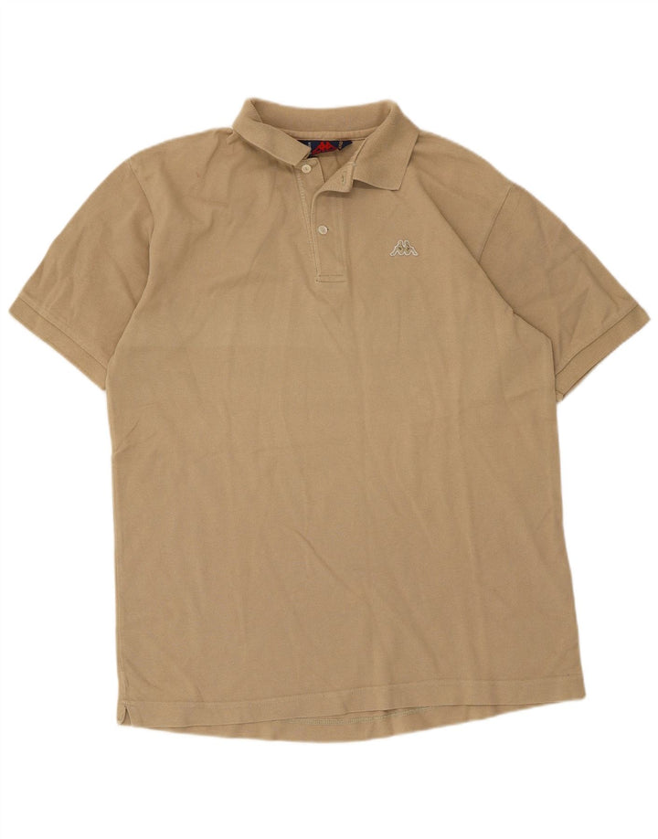 Kappa Herren Poloshirt Mittelbeige Baumwolle