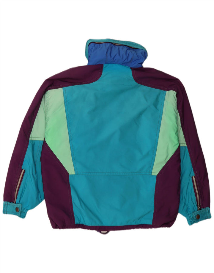 COLMAR Herren-Skijacke mit lockerer Passform und Kapuze, Größe 44, XS, Blau, Farbblock