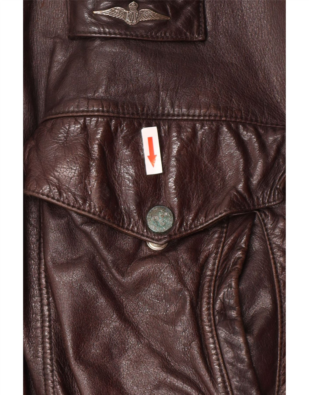 Vintage Herren Lederjacke UK 40 Großes braunes Leder