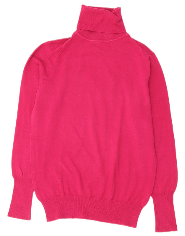 Zara Damen-Pullover mit Rollkragen, Gr. 16, Größe L, Rosa, Baumwolle