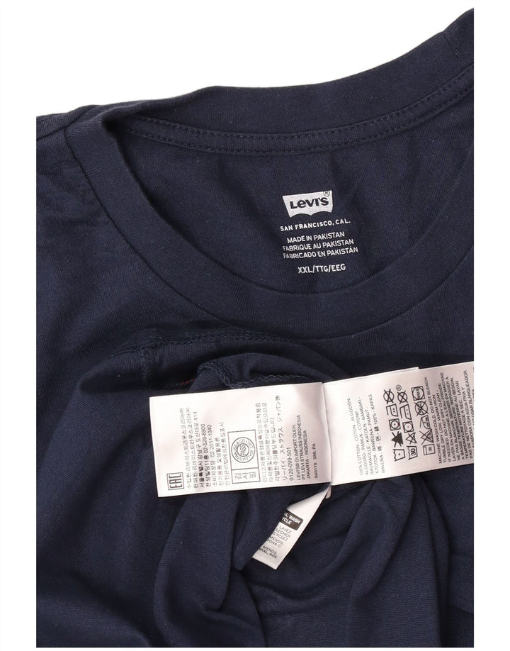 Levi's Herren-T-Shirt mit Grafik, 2XL, Marineblau, Baumwolle