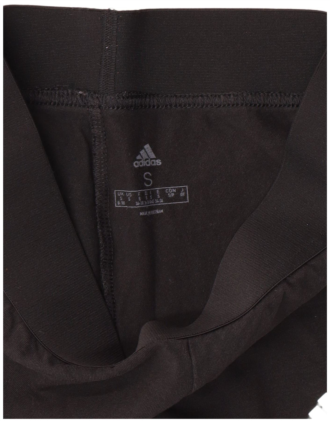 ADIDAS Damen Leggings UK 8/10 Small Schwarz