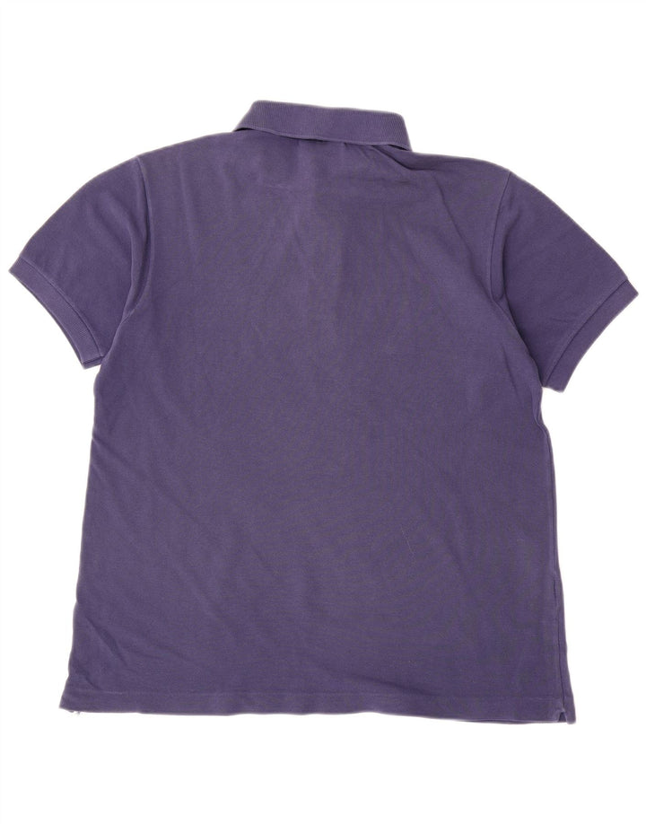 Lacoste Herren-Poloshirt, Größe 4, mittelgroß, marineblau, Baumwolle