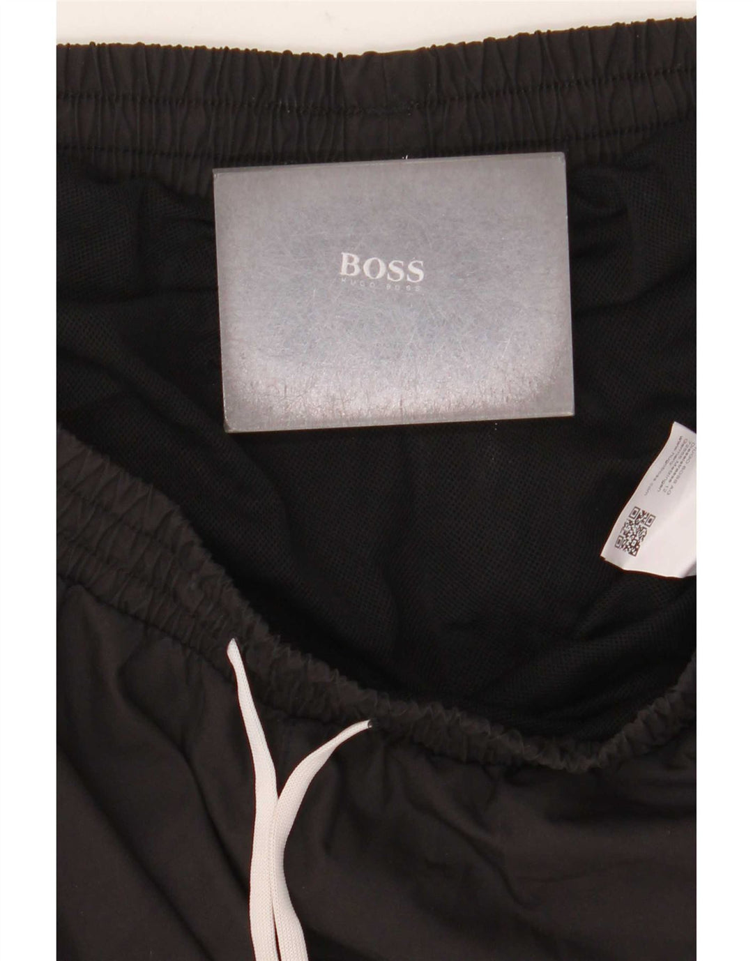 Hugo Boss Herren-Badeshorts mit Grafik, groß, aus schwarzem Polyester