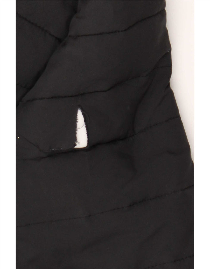 Zara Herren Wattierte Jacke UK 40 Large Schwarz Polyester