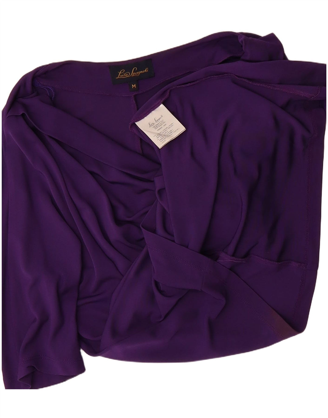 LUISA SPAGNOLI Womens Blouse Top UK 14 Medium Purple Viscose