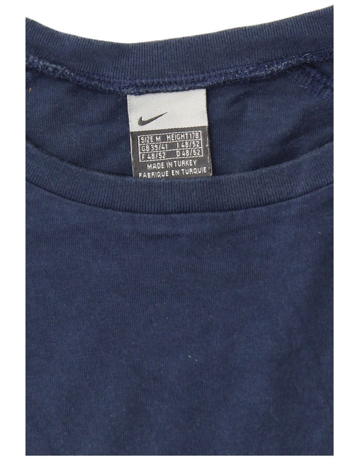 NIKE Mens T-Shirt Top UK 39/41 Medium Navy Blue