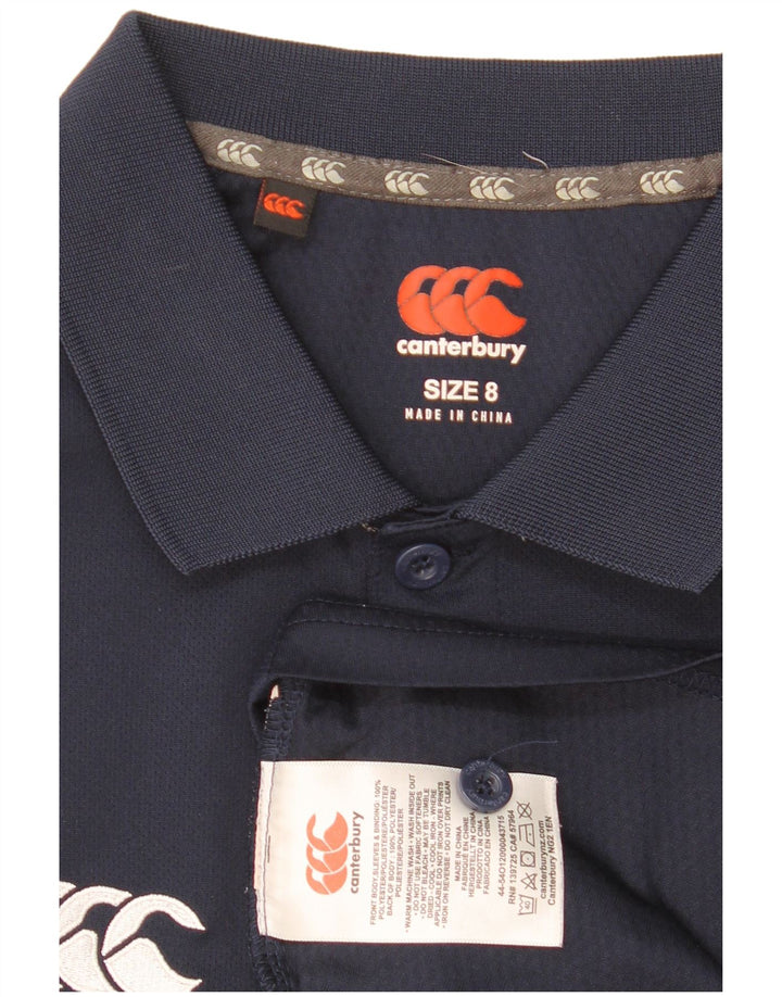 Canterbury Damen Poloshirt UK 8 Small Marineblau Polyester
