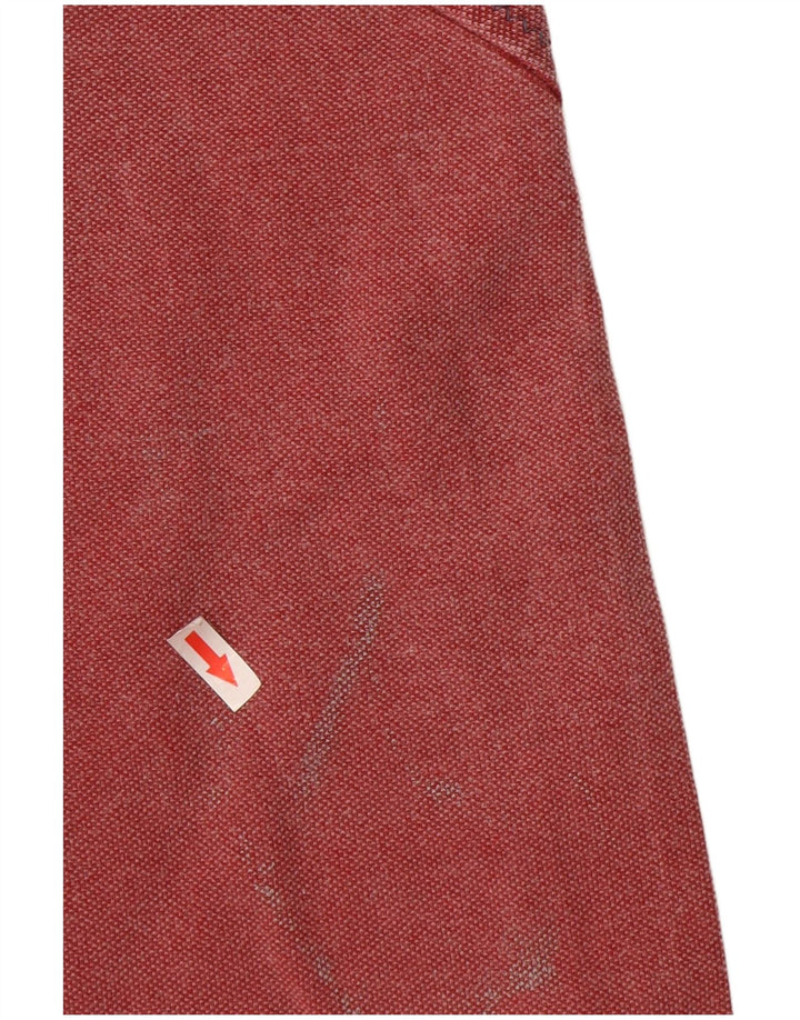 FAT FACE Herren-Sweatshirt mit grafischem Reißverschluss am Hals, mittelrote Baumwolle