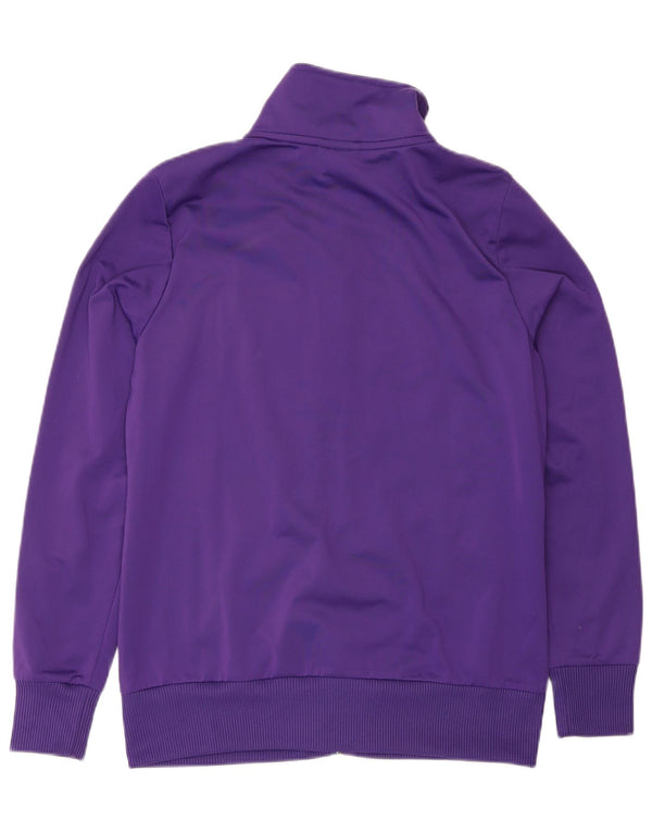 Puma Womens Graphic Trainingsanzug Top Jacke UK 14 Large Lila