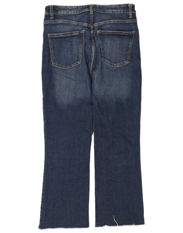 Zara Damen High Rise Cropped Jeans EU 36 XS W26 L25 Blau