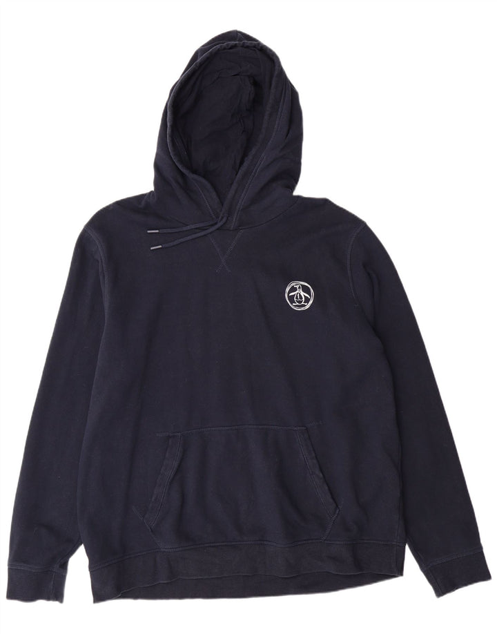 PINGUIN Herren Kapuzenpullover XL Marineblau Baumwolle