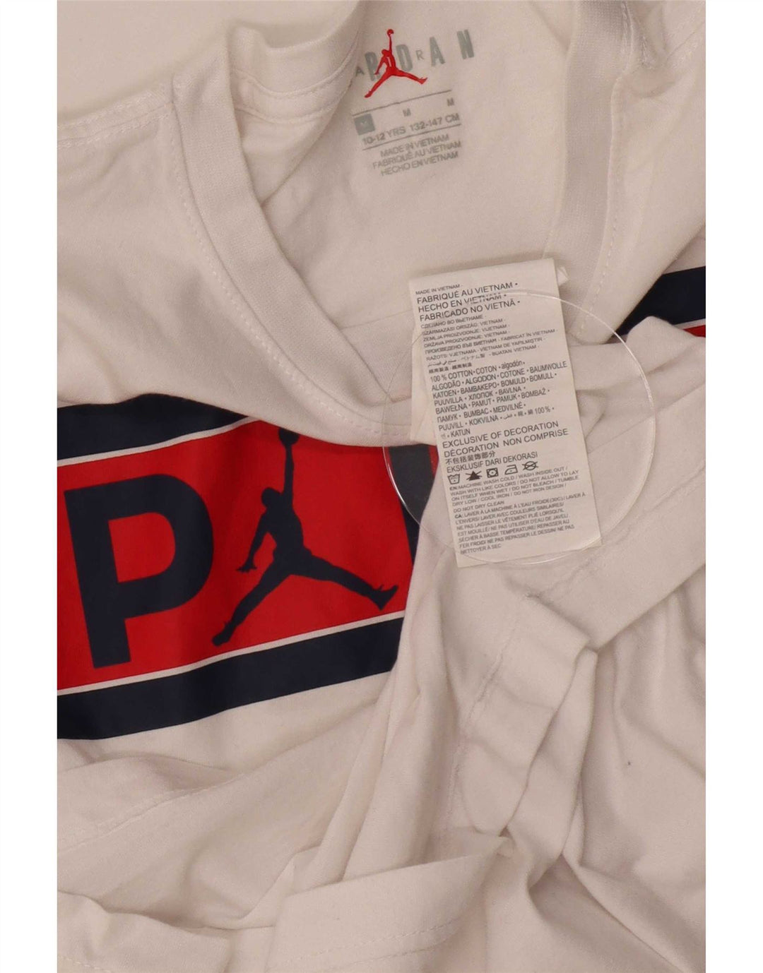 Jordan T-Shirt mit Grafik für Jungen, 10–11 Jahre, mittelweiß