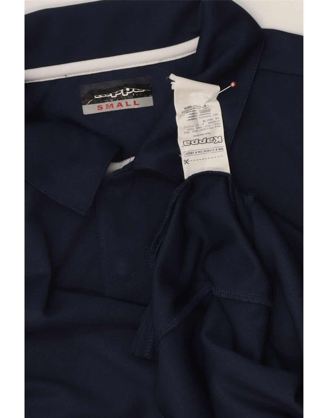 Kappa Herren-Poloshirt mit Grafik, Größe S, Marineblau, Polyester