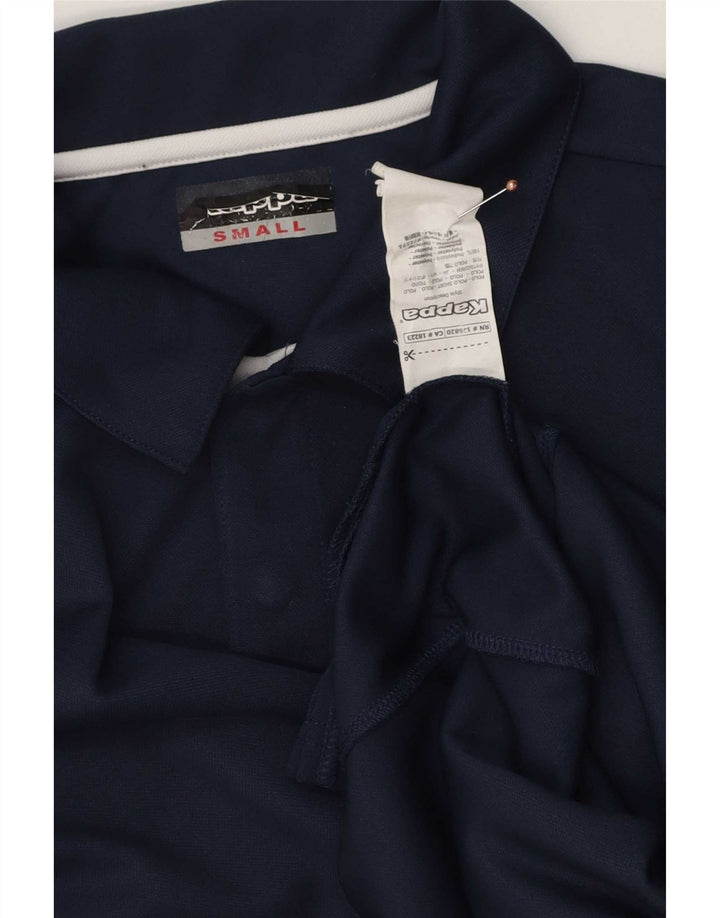 Kappa Herren-Poloshirt mit Grafik, Größe S, Marineblau, Polyester