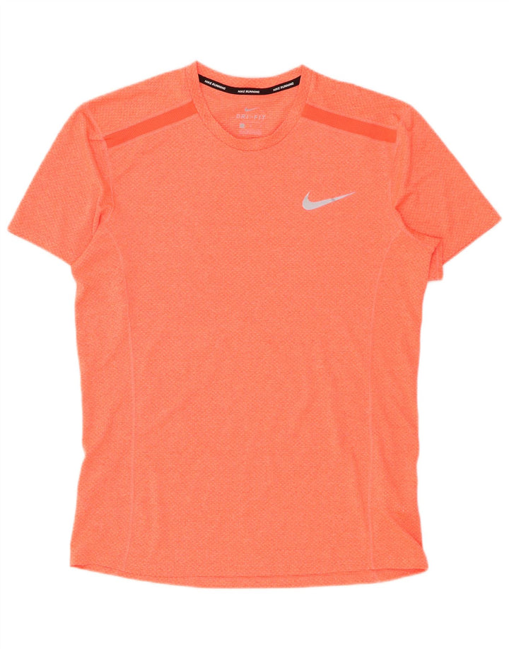 Nike Herren Dri Fit T-Shirt Top Mittelorange Polyester