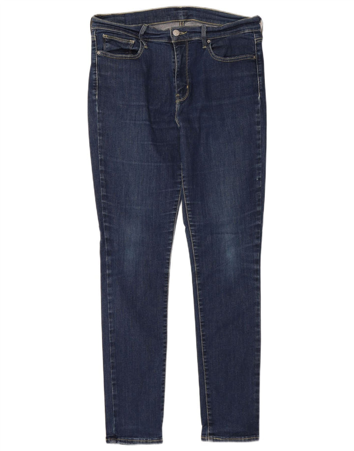 LEVI'S Womens Skinny Jeans W32 L32 Blue Cotton