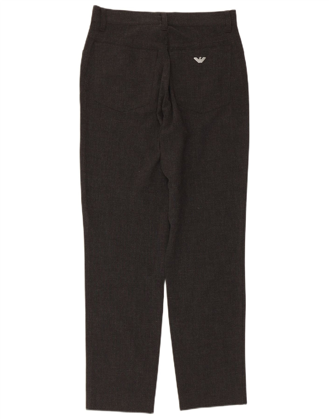 ARMANI Damen Tapered Freizeithose W28 L28 Graues Polyester