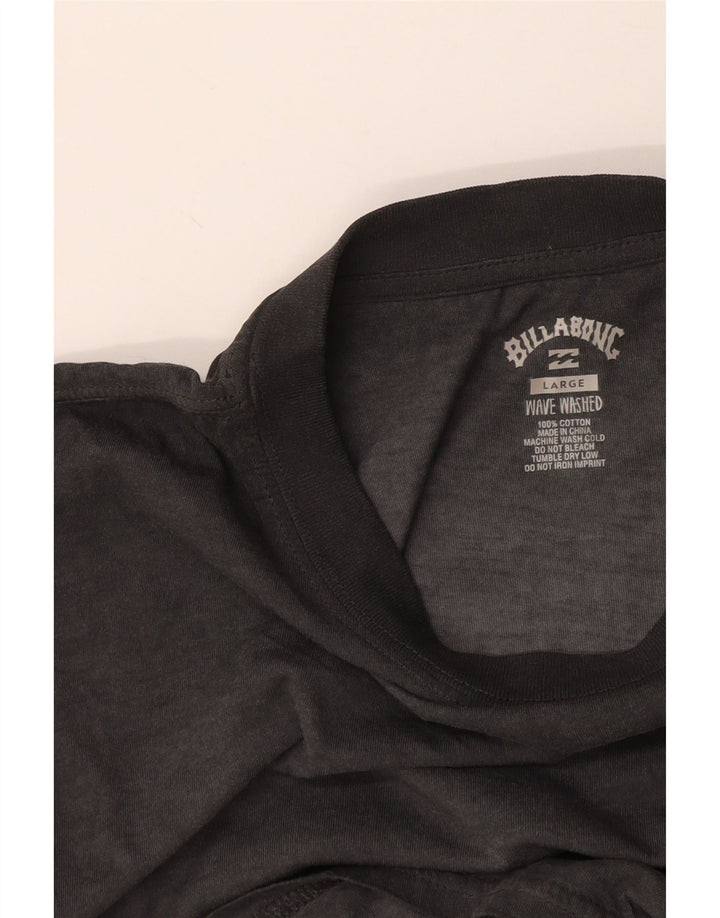 Billabong Herren-T-Shirt mit Grafik, groß, aus grauer Baumwolle