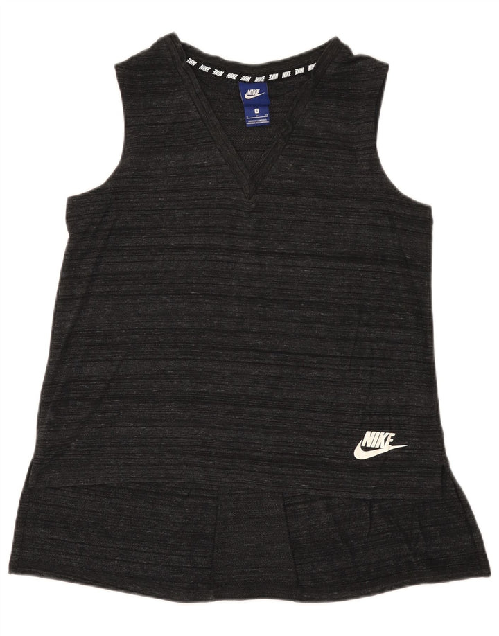 Nike Damen Weste Top UK 10 Small Grau meliert