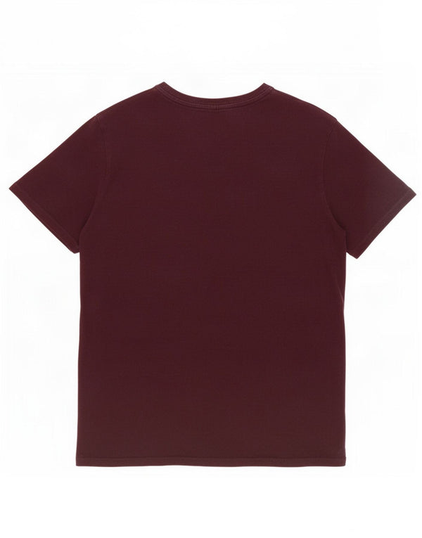 Fred Perry Herren T-Shirt Top XL Burgund Baumwolle