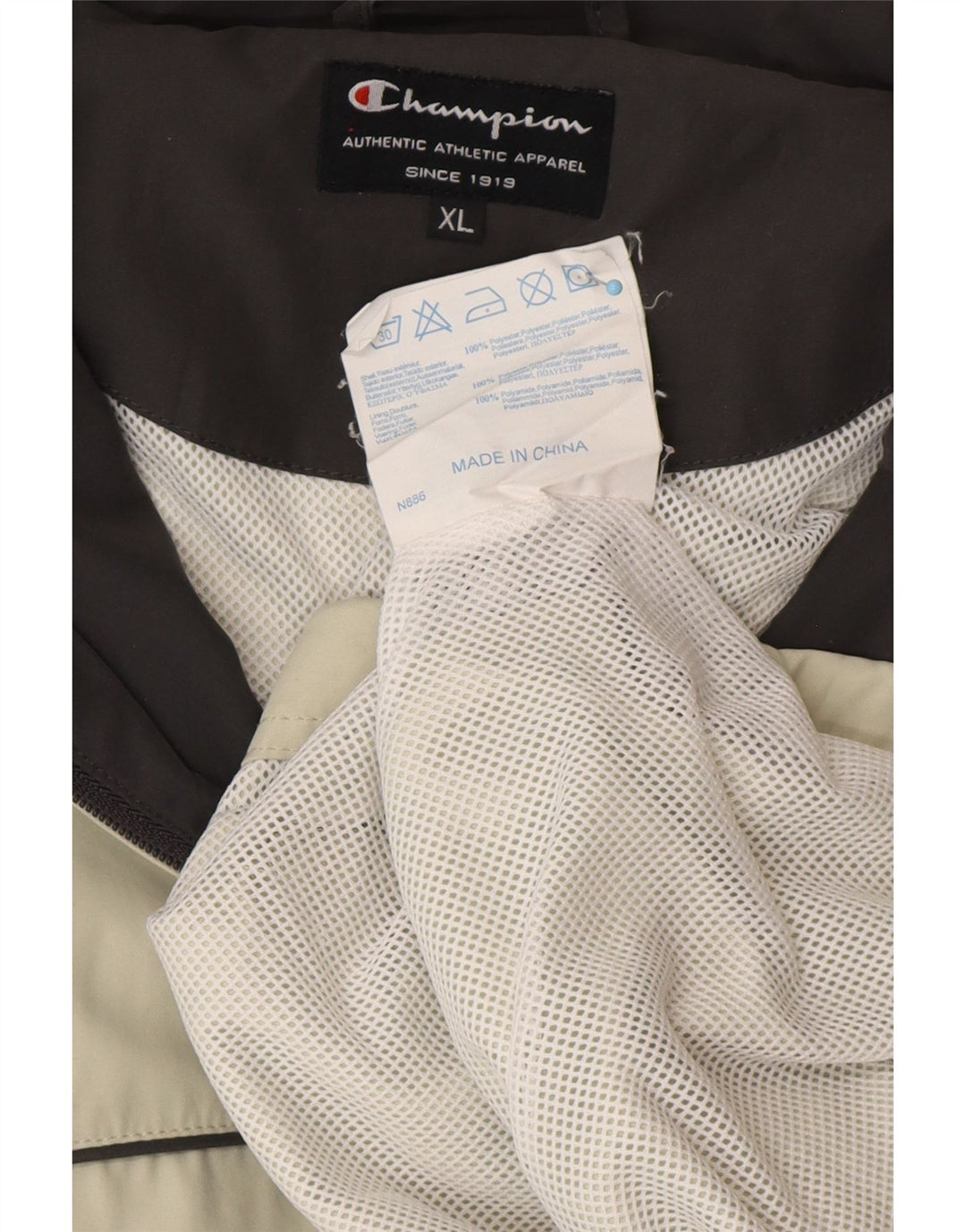 CHAMPION Herren-Trainingsanzug-Top-Jacke XL, grünes Polyester