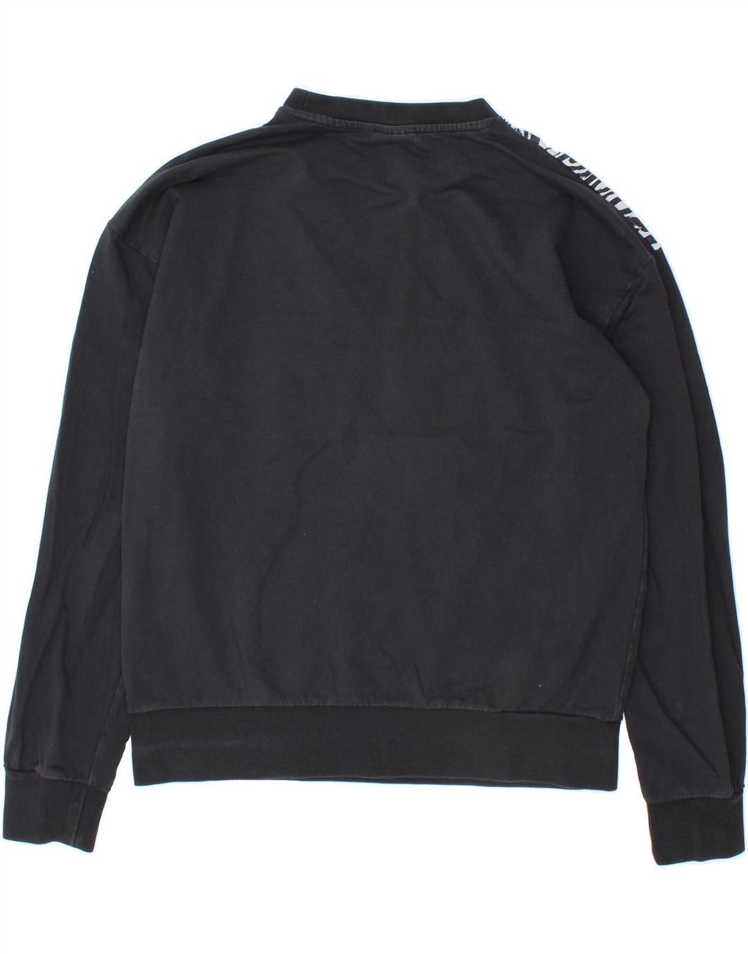 FILA Womens Sweatshirt Jumper UK 14 Medium Black Colourblock Cotton Vintage Fila and Second-Hand Fila from Messina Hembry 