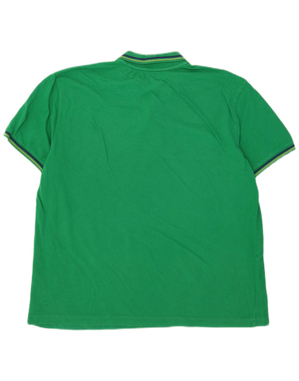 Kappa Herren Poloshirt 3XL Grün gestreift
