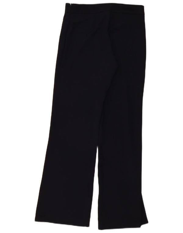 Stefanel Womens Loose Fit Casual Trousers EU 40 Medium W30 L31 Navy Blue